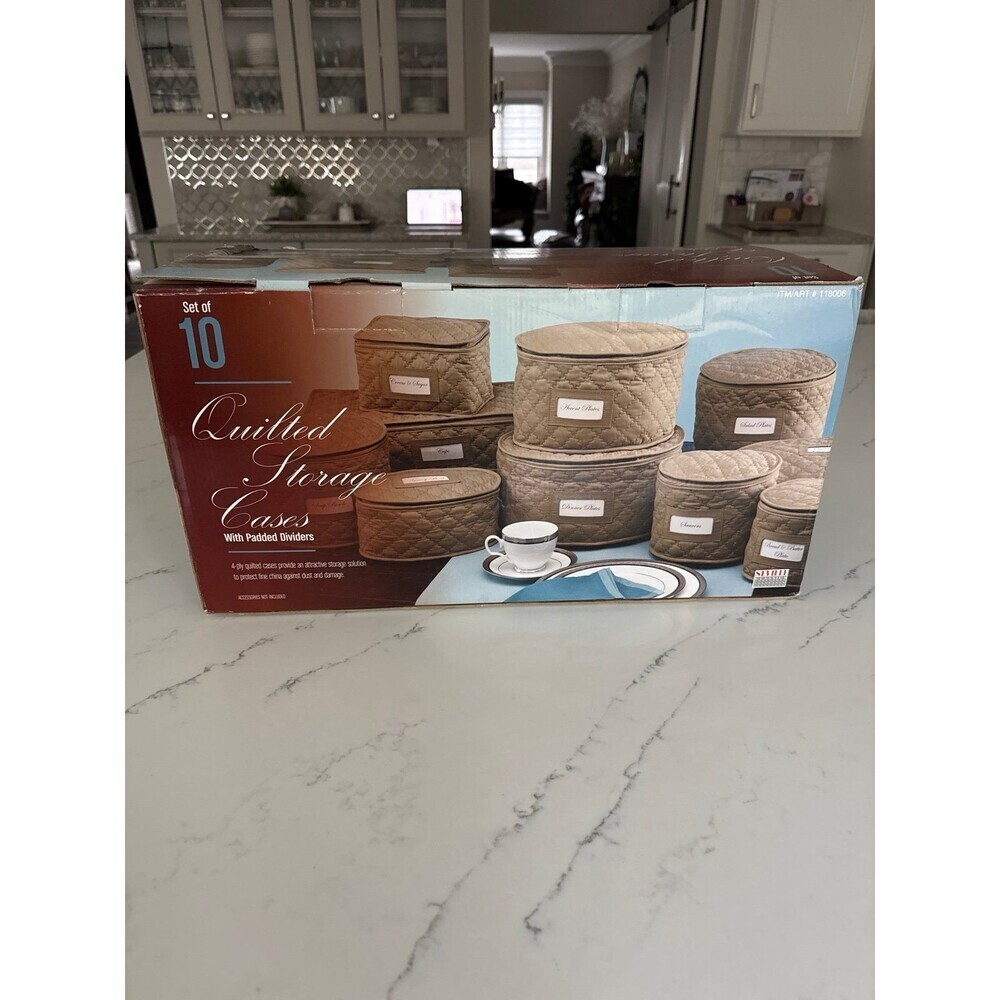 Quilted Storage Cases Set of 10